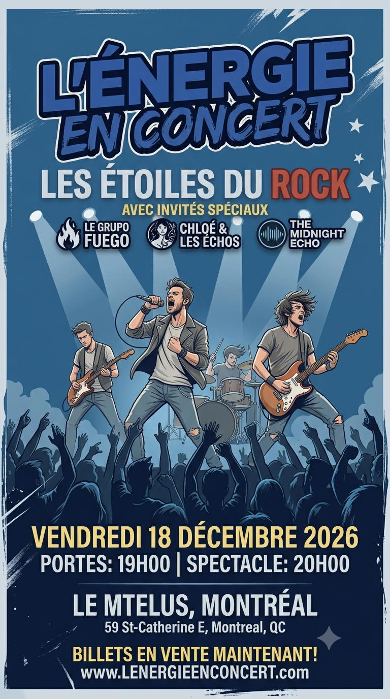 Affiche de Énergie live